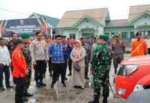 Satu Peleton Personel Polres Pasangkayu Mengikuti Apel Gelar Kesiapsiagaan Penanggulangan Bencana Alam