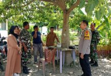 Cegah Gangguan Kamtibmas Jelang Pemilu, Bhabinkamtibmas Polsek Bambalamotu Rutin Sambangi Warga