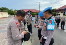 Tingkatkan Kedisiplinan Personil, Bid Propam Polda Sulbar Laksanakan Gaktiblin Di Polres Pasangkayu