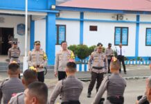 Kapolres Pasangkayu Pimpinan Gelar Upacara Tradisi Penyambutan Bintara Remaja