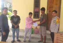 Problem Solving, Bhabinkamtibmas Polsek Sarudu Mediasi Kasus Dugaan Pencurian Warga Binaannya.