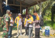 Polsek Baras Bersinergi Dengan TNI Gelar Patroli KRYD Antisipasi Gangguan Kamtibmas Jelang Pesta Demokrasi.