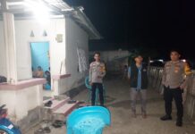 Jaga Situasi Tetap Kondusif, Personel Polsek Bambalamotu Lakukan Pengamanan Kegiatan Kampanye Terbatas