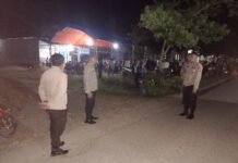 Pengamanan Kampanye Pertemuan Terbatas / Tatap Muka Calon Legislatif 2024 di Wilayah Polsek Sarudu