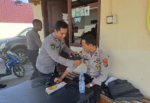 Satgas Banops Subsatgas Dokkes Polres Pasangkayu Cek Kesehatan Terhadap Personel OMB Tahap Kampanye