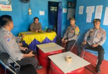 Wujudkan Pemilu 2024 Yang Berkualitas, Polsek Pasangkayu Koordinasi Dengan PPK Kec. Pedongga