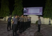 Perwira Pengawas Berikan Arahan dan Pembekalan Kepada Bintara Remaja Polres Pasangkayu.
