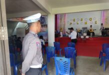 Ciptakan Rasa Aman Kepada Jemaah Ibadah, Polres Pasangkayu Berikan Pengamanan Di Gereja-gereja