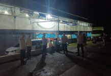 Pastikan Aman, Subsatgas OMB Polsek Sarudu Lakukan Pengamanan Kampanye Tatap Muka