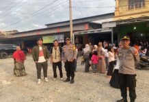 Kapolsek Pasangkayu Pimpin Langsung Personelnya Amankan Kampanye Pertemuan Terbatas.