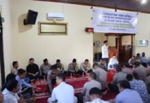 Polres Pasangkayu Gelar Do’a Bersama dan Peringati Isra Mi’raj di Mesjid Assyfah.