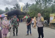 Kampanye Terbuka Caleg DPRD Dari Partai Golkar, Subsatgas Preventif OMB Polsek Bambalamotu Laksanakan Pengamanan.