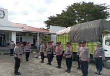 Polres Pasangkayu Kawal Ketat Distribusi Logistik Pemilu 2024.