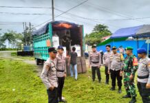 TNI-Polri Bersinergi Kawal Ketat Pendistribusian Logistik Pemilu 2024 di Pasangkayu