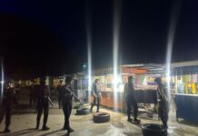Polres Pasangkayu Bersama BKO Brimob Lakukan Patroli Cipta Kondisi, Jelang Pemilu 2024