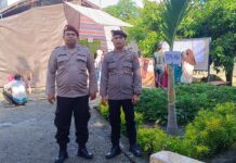 Memastikan TPS Aman, Personil Polres Pasangkayu Jaga Semaksimal Mungkin.
