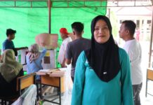 KPPS Sarjo Tak Lupa Berterima Kasih kepada TNI Polri Karena Pencoblosan Berjalan Aman Dan Tertib.