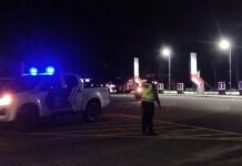 Antisipasi Tindak Kejahatan Pasca Pemilu 2024, Kanit Turjawali Sat Lantas Polres Pasangkayu Pimpin Patroli Blue Light