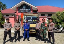 Selesai Pleno, Kotak Suara dari PPK Kec. Bambaira Dikembalikan ke Gudang Logistik KPU Dengan Pengawalan Ketat Personel Polres Pasangkayu