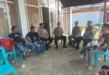 Pamatwil Kecamatan Bersama Kapolsek Pasangkayu Cek Kesiap Siagaan Personil Pengamanan Lanjutan Rapat Pleno Di PPK