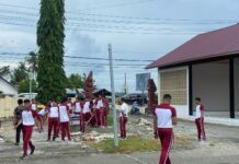 Menjaga Kebersihan Mako Personel Polres Pasangkayu Melaksanakan Korvei Bersama