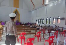 Beri Rasa Aman Dan Nyaman Kepada Jemaah Ibadah, Polres Pasangkayu Berikan Pengamanan Di Gereja-gereja