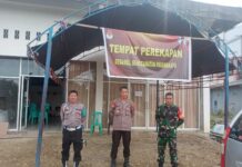 TNI-Polri Bersinergi Perketat Pengamanan Rekap Surat Suara Pemilu 2024 di PPK Kec. Pasangkayu.