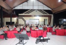 Dalam Rangka Memperingati Isra’ Mi’raj Nabi Muhammad SAW, Personil Polres Pasangkayu beserta Jajarannya Mengikuti Secara Virtual Langsung Dari Polda Sulbar