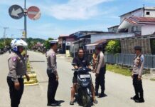 Pengendara Motor Tanpa Helm Jadi Sasaran Satgas Gakkum Ops Keselamatan Marano 2024 Polres Pasangkayu.