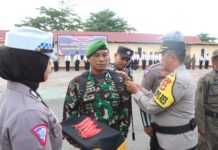 Polres Pasangkayu Laksanaka Apel Gelar Pasukan Ops Ketupat Marano 2024 Dalam Rangka Pengamanan Hari Raya Idul Fitri 1445 H