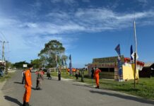 Personil Pos PAM Anjungan Ops Ketupat Marano 2024 Rutin Laksanakan Pengaturan Lalu Lintas