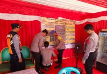 Satgas Ban Ops Subsatgas Propam Lakukan Pengecekan Personel Pos PAM dan Pos Terpadu Ops Ketupat Marano 2024