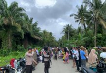 Personil Pos Pam Sarjo Ops Ketupat Marano 2024 Laksanakan Pengaturan Di Pasar Tradisional