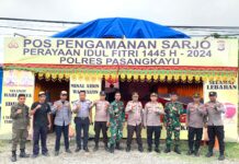 Wakapolres Pasangkayu Cek Kesiapan Pos Pam Operasi Ketupat Marano 2024