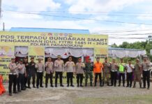 Kapolres Pasangkayu Cek Pos PAM Dan Pos Terpadu Ops Ketupat Marano 2024 Dalam Rangka Pengaman Hari Raya Idul Fifri 1445 H