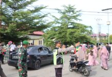Polres Pasangkayu Kerahkan Personelnya Amankan Sholat Idul Fitri 1445 H Diwilayah Hukumnya.