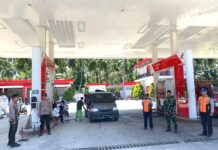 Patroli Dialogis, Personel Pos PAM Sarjo Ops Ketupat Marano 2024 Polres Pasangkayu Sambangi SPBU