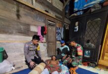 Mendengar Ada Warganya Meminum Racun, Bhabinkamtibmas Polsek Bambalamotu Langsung Menuju TKP.