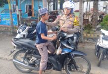 Memberikan Pelayanan Prima Kepada Masyarakat, Satlantas Polres Pasangkayu Lakukan Commander Wish Pagi