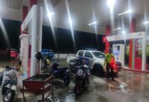 Satlantas Polres Pasangkayu Patroli Blue Light Meski Cuaca Tak Bersahabat