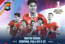 Polda Sulbar Gelar Nobar Semi Final AFC U23 Indonesia vs Uzbekistan