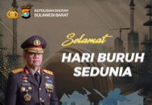 Kapolda Sulbar Irjen Pol Adang Ginanjar Sampaikan Ucapan Selamat Hari Buruh 1 Mei 2024