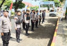 Polres Pasangkayu Lakukan Pengamanan MTQ Ke-X Tingkat Provinsi Sulbar Tahun 2024