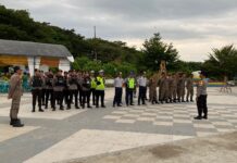 Kapolsek Pasangkayu Pimpin Apel Bersama Persiapan Pengamanan Penutupan MTQ