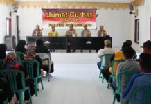 Dengar Saran dan Masukan Masyarakat, Kapolres Pasangkayu Pimpin Jumat Curhat