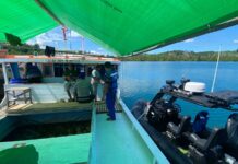 Sat Polairud Polres Pasangkayu Lakukan Patroli Beri Pesan Kamtibmas Kepada Para Nelayan Yang ditemui di Perairan