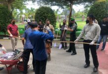 Kasat Reskrim Polres Pasangkayu Hadiri Pemusnahan Barang Bukti Perkara Tindak Pidana