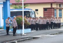 Bijak Menggunakan Media Sosial, Arahan Kabid Propam Polda Sulbar Kepada Personel Polres Pasangkayu