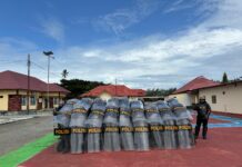 Polres Pasangkayu Gelar Latihan Dalmas, Antisipasi Kerusuhan Pilkada Serentak 2024