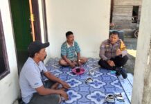 Jaga Situasi tetap Kondusif Jelang Pemilu Serentak 2024, Bhabinkamtibmas Polsek Baras Beri Himbauan Kamtibmas